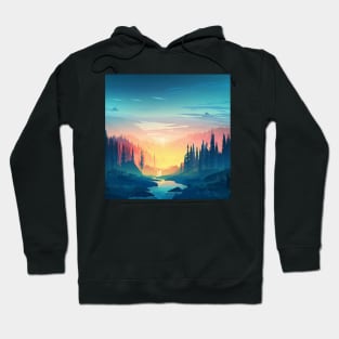 Minimal art scenery Hoodie